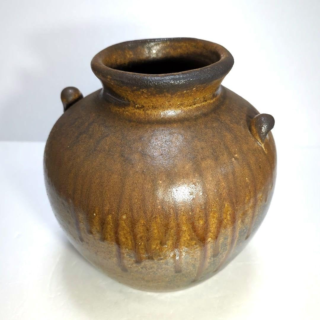 中国陶磁器 明万歴赤絵 唐子壺（中国古美術（明・清時代